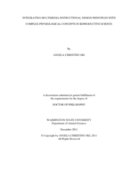 Integrating Multimedia Instructional Design Principles with Complex Physiological Concepts in Reproductive Science