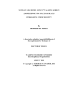 No Place Like Home: Conceptualizing Korean Adoptee Evolving Spaces as Places Symbolizing Ethnic Identity