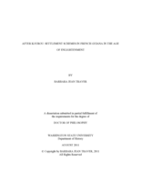 After Kourou: Settlement Schemes in French Guiana in the Age of Enlightenment