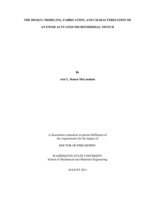 THE DESIGN, MODELING, FABRICATION, AND CHARACTERIZATION OF AN EWOD ACUTATED MICROTHERMAL SWITCH