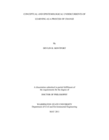 Conceptual and Epistemological Undercurrents of Learning as a Process of Change