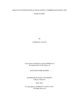 ESSAYS ON TECHNOLOGICAL INNOVATIONS: COMMERCIALIZATION AND RADICALNESS