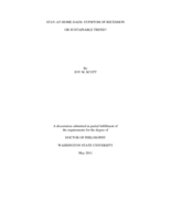 Stay-At-Home Dads: Symptom of Recession or Sustainable Trend?