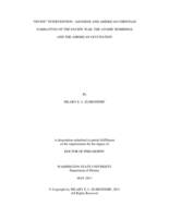 "DIVINE" INTERVENTION: JAPANESE AND AMERICAN CHRISTIAN NARRATIVES OF THE PACIFIC WAR, THE ATOMIC BOMBINGS, AND THE AMERICAN OCCUPATION