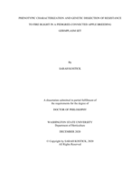 Phenotypic Characterization and Genetic Dissection of Resistance to Fire Blight in a Pedigree-Connected Apple Breeding Germplasm Set
