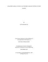 UNMANNED AERIAL SYSTEM (UAS) FOR BIRD DAMAGE CONTROL IN WINE GRAPES