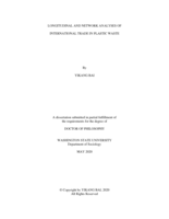 Longitudinal and Network Analyses of International Trade in Plastic Waste