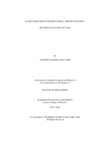 ACTION RESEARCH FOR BEHAVIORAL THEORY BUILDING:SIX SIGMA SUCCESS FACTORS