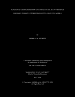 FUNCTIONAL CHARACTERIZATION OF CAMPYLOBACTER JEJUNI VIRULENCE RESPONSES TO HOST FACTORS USING IN VITRO AND IN VIVO MODELS