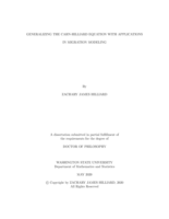GENERALIZING THE CAHN-HILLIARD EQUATION WITH APPLICATIONS IN MIGRATION MODELING