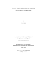 STUDY OF FORCED OSCILLATIONS AND NONLINEAR OSCILLATIONS IN POWER SYSTEMS