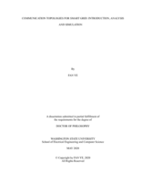 COMMUNICATION TOPOLOGIES FOR SMART GRID: INTRODUCTION, ANALYSIS AND SIMULATION