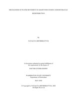 MECHANISMS OF WATER MOVEMENT IN GRAPEVINES DURING OSMOHYDRAULIC  REDISTRIBUTION