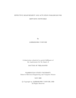 Effective Measurement and Actuation Paradigms for Diffusive Networks