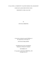EVALUATING A COMMUNITY COALITION MODEL FOR ADOLESCENT SUBSTANCE ABUSE PREVENTION USING PROPENSITY SCORE ANALYSIS