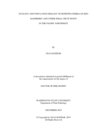Ecology and population biology of Botrytis cinerea on red raspberry and other small fruit hosts in the Pacific Northwest