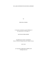 Scalable Methods For Genome Assembly