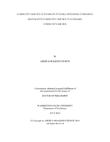 Community Service Outcomes in Juvenile Offenders: Comparing Restorative Community Service to Standard Community Service
