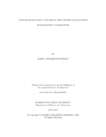 Nonlinear dynamics and shock structures in elongated Bose-Einstein condensates