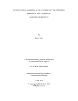 INVESTIGATING U.S. HOSPITALS’ USE OF COMMUNITY HIE NETWORKS: EFFICIENCY- AND LEGITIMACY- ORIENTED PERSPECTIVES