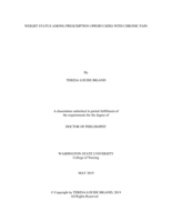 Weight Status among Prescription Opioid Users with Chronic Pain