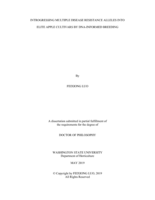 Introgressing multiple disease resistance alleles into elite apple cultivars by DNA-informed breeding