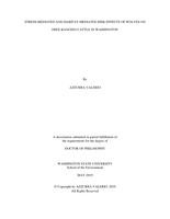 Stress-mediated and habitat-mediated risk effects of wolves on free-ranging cattle in Washington