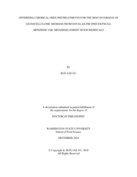 OPTIMIZING CHEMICAL-FREE PRETREATMENTS FOR THE BIOCONVERSION OF LIGNOCELLULOSIC BIOMASS FROM DOUGLAS-FIR (PSEUDOTSUGA MENZIESII VAR. MENZIESII) FOREST WOOD RESIDUALS