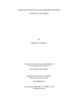 IMPROVED METHODS FOR CHARACTERIZING INDUSTRIES  IN REGIONAL ECONOMICS