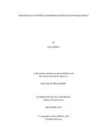 STRATEGIES TO CONTROL FOODBORNE PATHOGENS ON FRESH APPLES