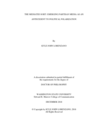 The mediated sort: Emerging partisan media as an antecedent to political polarization