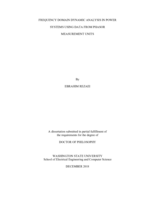 Frequency domain dynamic analysis in power systems using data from phasor measurement units
