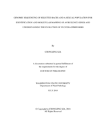 GENOMIC SEQUENCING OF SELECTED RACES AND A SEXUAL POPULATION FOR IDENTIFICATION AND MOLECULAR MAPPING OF AVIRULENCE GENES AND UNDERSTANDING THE EVOLUTION OF PUCCINIA STRIIFORMIS