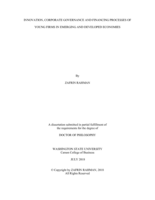 INNOVATION, CORPORATE GOVERNANCE AND FINANCING PROCESSES OF YOUNG FIRMS IN EMERGING AND DEVELOPED ECONOMIES