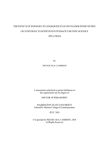 The Effects of Exposure to Consequences of Bystander Intervention on Intentions to Intervene in Intimate Partner Violence Situations