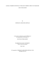 GLOBAL WARMING POTENTIAL OF ORGANIC FARMING: IMPACT OF FARM SIZE AND COVER CROPS