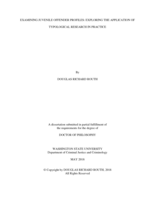 EXAMINING JUVENILE OFFENDER PROFILES: EXPLORING THE APPLICATION OF TYPOLOGICAL RESEARCH IN PRACTICE
