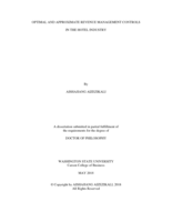 Optimal and Approximate Revenue Management Controls in the Hotel Industry
