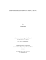 Link Weight Prediction with Deep Learning