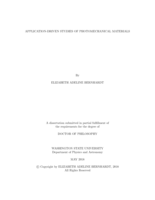 Application-driven studies of photomechanical materials