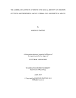 The moderating effects of ethnic and sexual identity on emotion openness and depression among lesbian, gay, and bisexual Asians