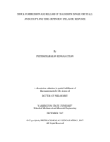 SHOCK COMPRESSION AND RELEASE OF MAGNESIUM SINGLE CRYSTALS: ANISOTROPY AND TIME-DEPENDENT INELASTIC RESPONSE