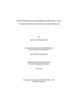 Progesterone receptor membrane components 1 and 2 in female reproductive physiology and pathology