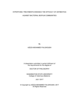 HYPERTONIC TREATMENTS ENHANCE THE EFFICACY OF ANTIBIOTICS AGAINST BACTERIAL BIOFILM COMMUNITIES
