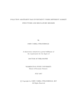 Pollution Abatement R&D Investment Under Different Market Structures and Regulatory Regimes
