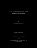 Use of nylon blends for lightweight vapor cooled shielding of liquid hydrogen fuel tanks