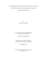 GAS BARRIER PROPERTIES OF POLYMER PACKAGING: INFLUENCE ON FOOD SHELF LIFE FOLLOWING MICROWAVE-ASSISTED THERMAL STERILIZATION