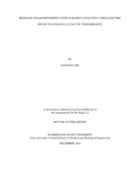 METHANE STEAM REFORMING OVER NI-BASED CATALYSTS: USING ELECTRIC FIELDS TO ENHANCE CATALYTIC PERFORMANCE