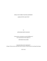 Rural School Teacher Leadership: A Qualitative Case Study