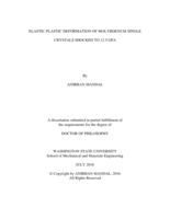Elastic-Plastic Deformation of Molybdenum Single Crystals Shocked to 12.5 GPa